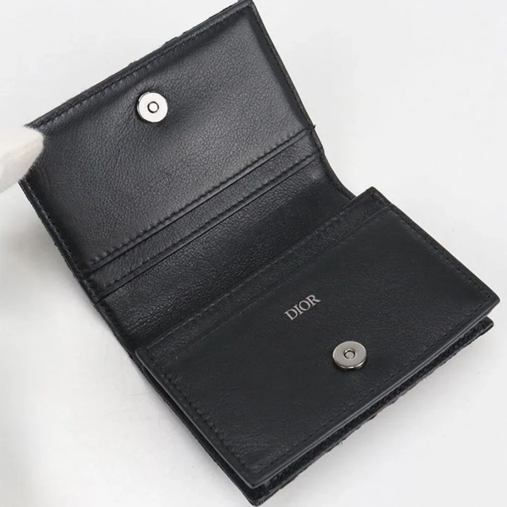 Dior Business Card Holder Oblique Jacquard